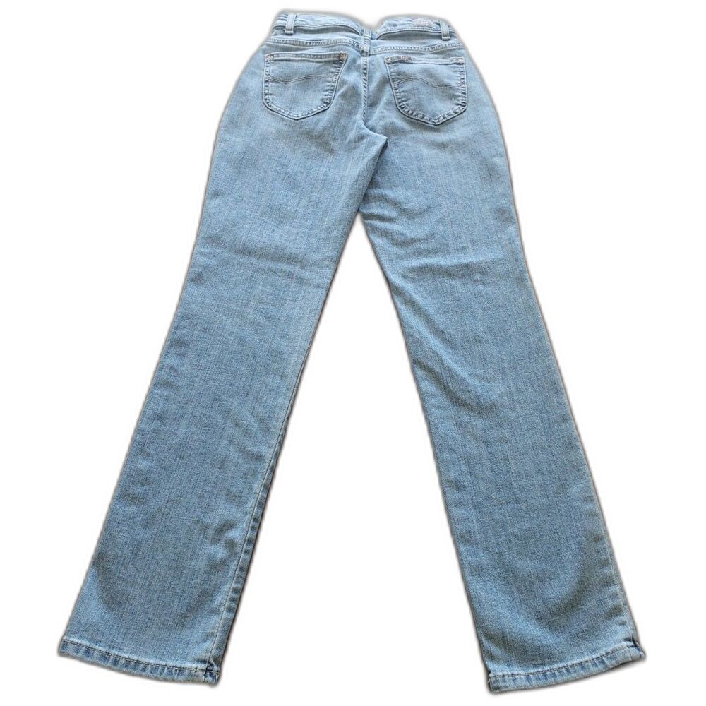 Lee - Relaxed Fit Jeans - Straight Leg - Mid Rise - Blue Wash - Women Size 2 - Picture 3 of 8